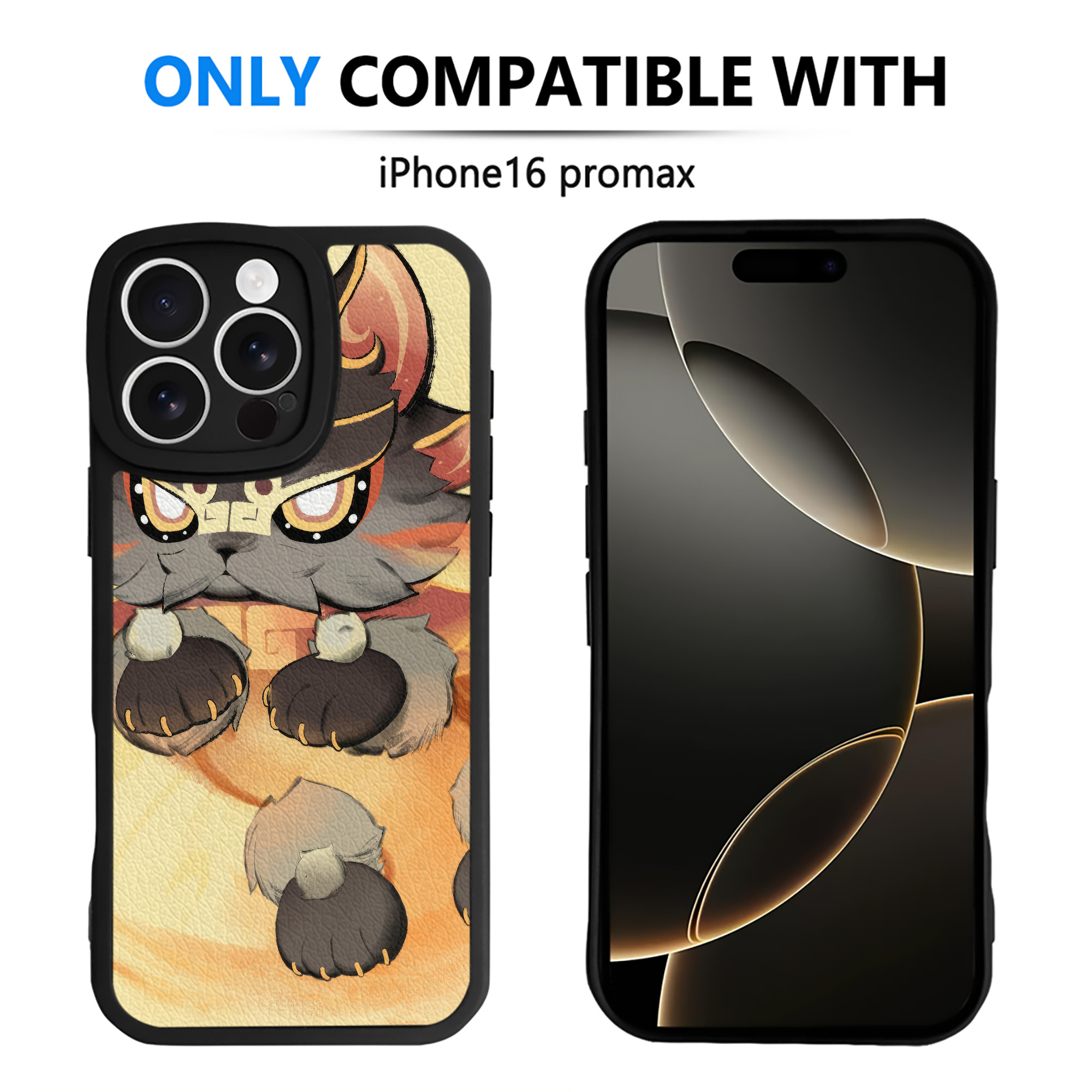 げんし神 genshin 【iPhone 16シリーズ対応】シリコンスマホケース（レザー調） 材質：シリコン